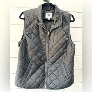 Black Quilted Vest